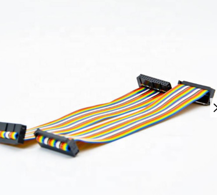 FPC FPC Flexible PCB Cable Rainbow Color 2.0 2.54mm 60 Pin Flat Ribbon