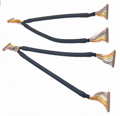 40p LVDS سیم مهار 50 میلی متر 30 awg تریلر ماشین تک کابل دو سپر