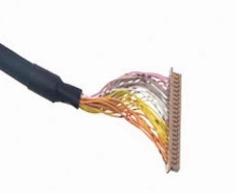 40p LVDS سیم مهار 50 میلی متر 30 awg تریلر ماشین تک کابل دو سپر