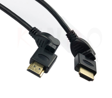 کابل 1080p 360 درجه 4k Ultra Hd Hdmi 8.0mm Hdmi با سرعت بالا با اترنت