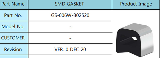فناوری پایه سیلیکونی نوع حلقه واشر لاستیکی تخت 25 میلی متری SMD